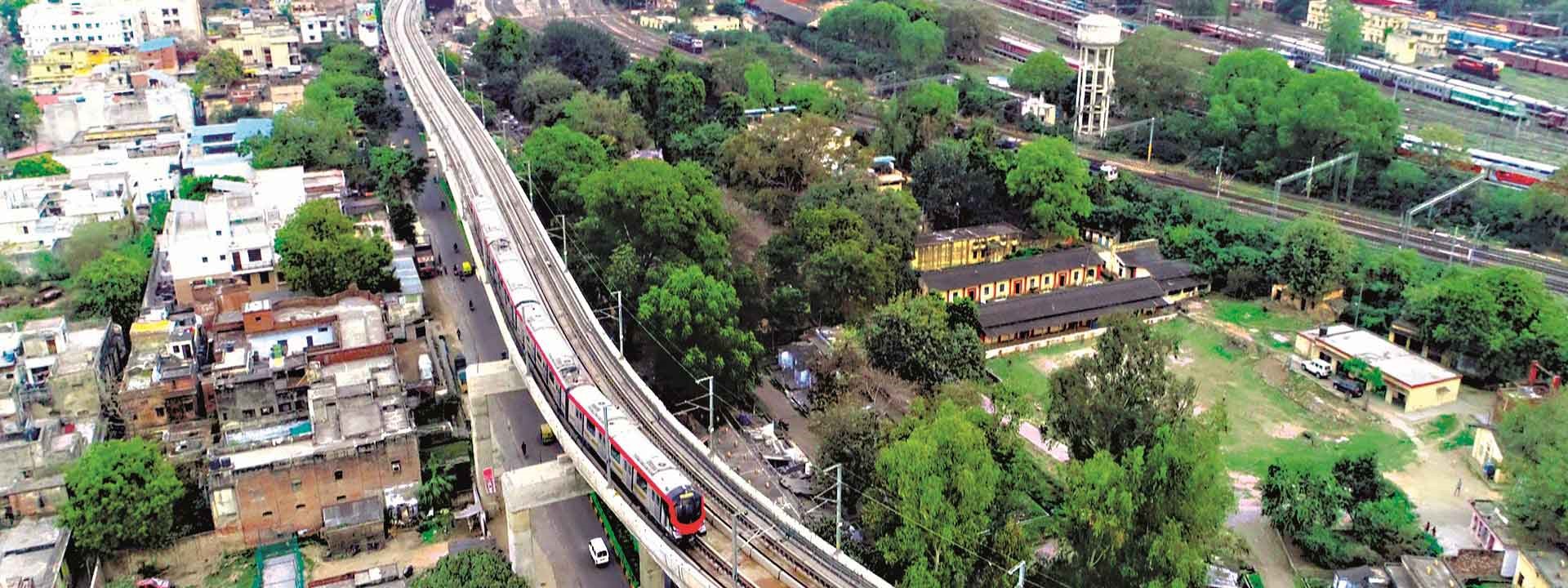 Metro Rail in Lucknow- L&T Construction