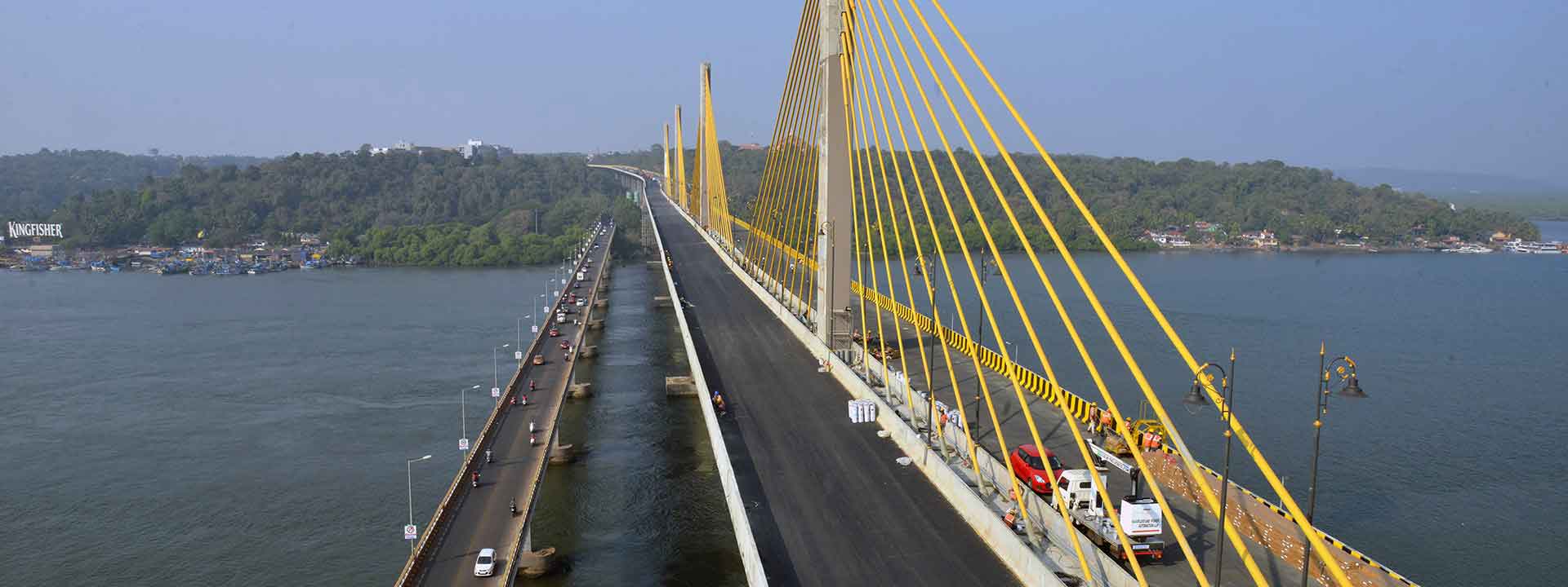 Third Mandovi Bridge Goa- L&amp;T Construction