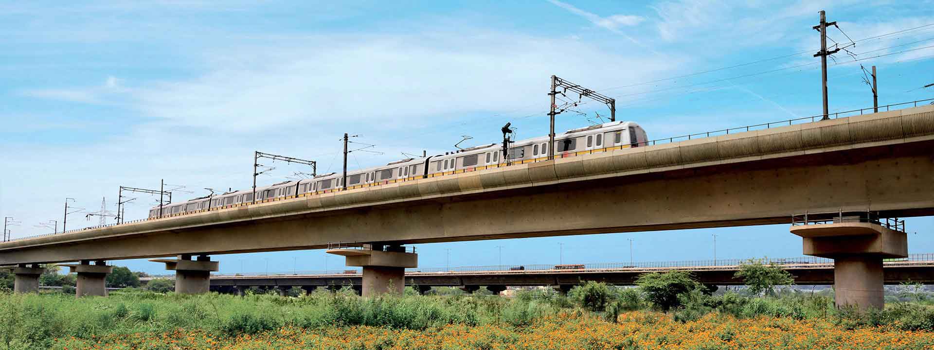 Metro Rail in Delhi- L&T Construction