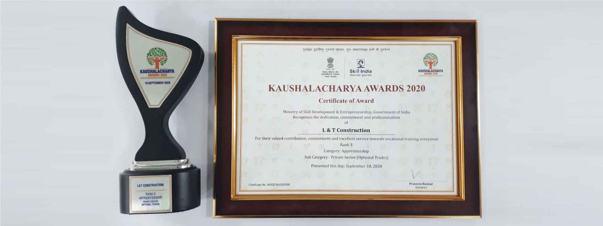 Kaushal Acharya Award- L&T Construction