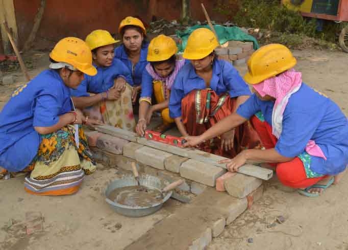 Women constructing Skill development - L&T Construction