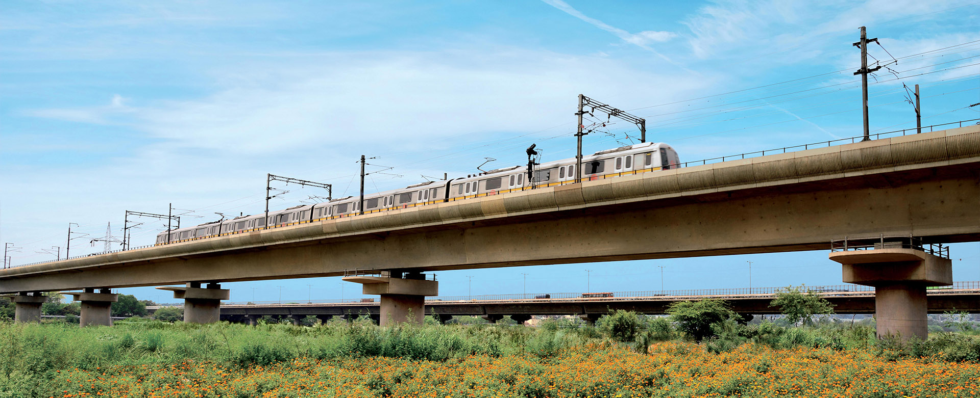 Metro Rail in Delhi- L&T Construction