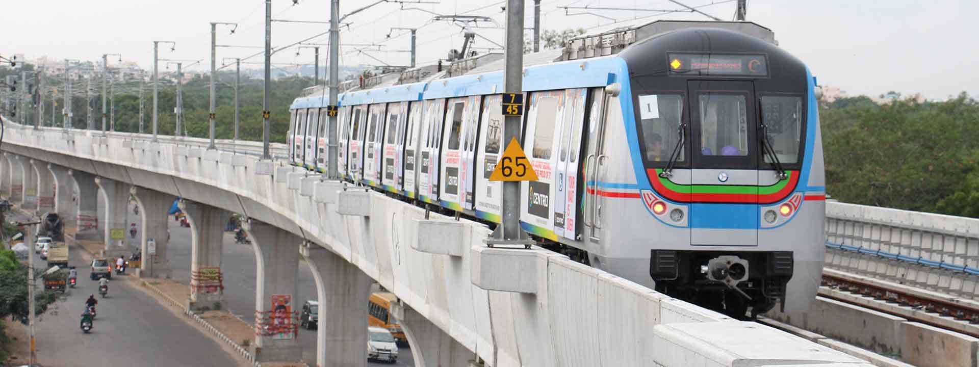 Metro Rail in Hyderabad- L&T Construction