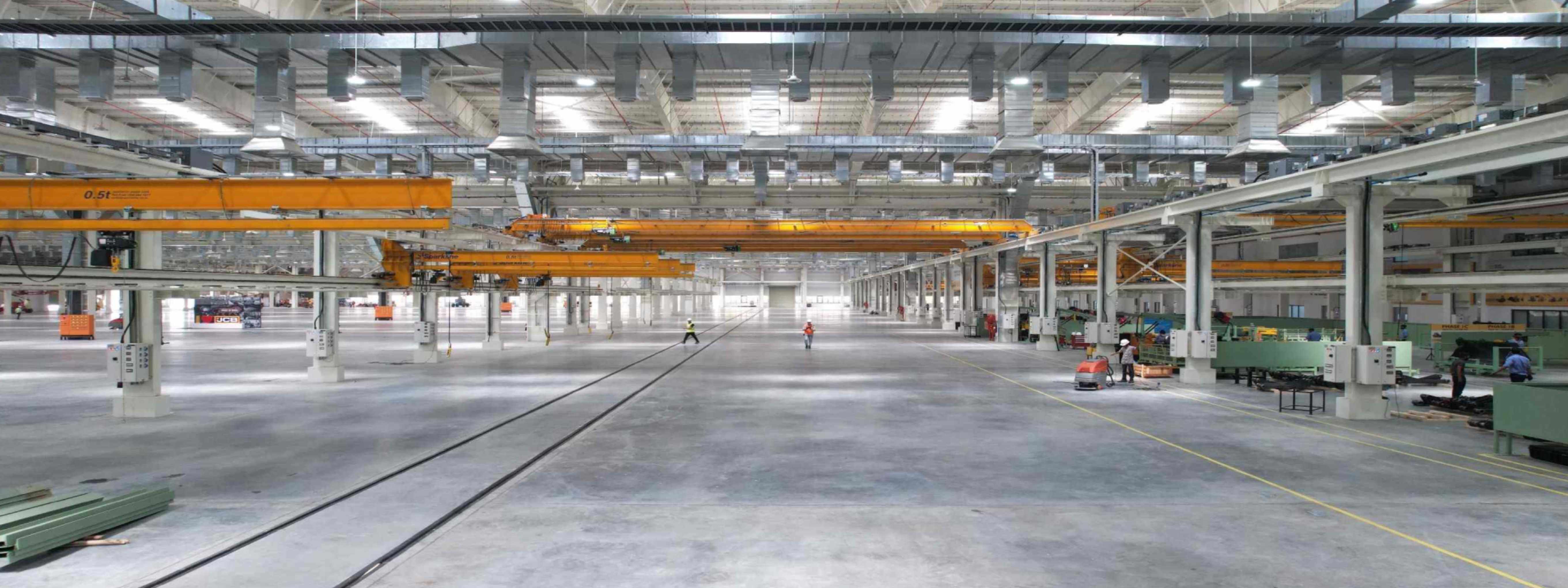 JCB manufacturing factory in Ahmedabad- L&T Construction